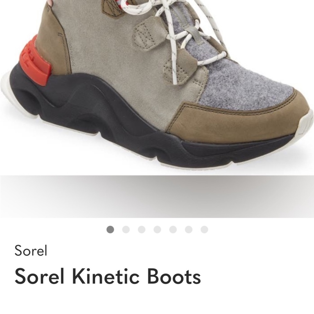 Sorel Kinetic Boots - Gray and Tan